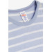 Baby Boy Long Sleeve T-Shirt Striped Baby Blue (9 Months-3 Years)