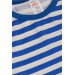 Baby Boy Long Sleeve T-Shirt Striped Placket Dinosaur Printed Saks Blue (9 Months-3 Years)