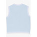 Baby Boy Vest Snap Fastener Light Blue (0-9 Months)