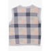 Baby Boy Vest Plaid Patterned Mixed Color (0-3 Months)