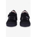 Boys Velcro Suede Shoes Black (Number 19-22)