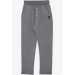 Boy's Sweatpants With Coat Of Arms Basic Gray (4-8 Years)