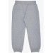 Boy's Sweatpants With Pocket Light Gray Melange (Ages 3-8)