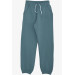 Boy's Sweatpants Mint Green With Pockets And Lace Accessories (Ages 10-14)