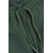 Boy's Sweatpants Green With Pocket And Lace Accessory (Ages 10-14)