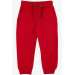 Boy's Sweatpants Red With Pocket (Ages 3-8)
