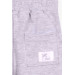 Boy's Sweatpants Light Gray Melange With Bag Pocket (1-4 Ages)