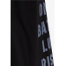 Boy's Sweatpants With Letter Printed Pocket Black (10 Years Old)