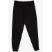 Boys' Sweatpants Printed Black (4-11 Ages)