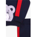 Boy's Tracksuit Suit Bear Printed Navy (1-4 Years)
