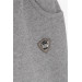 Boy's Tracksuit Set Gray Melange With Coat Of Arms (Age 6-8)