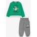Boys Tracksuit Set Printed Green (1-4 Ages)