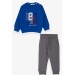 Boys Tracksuit Set Numeral Embroidered Saxe Blue (1.5-3 Years)