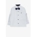 Boy's Shirt With White Tie (3-7 Years)