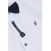Boy's Shirt White With Bow Tie (Ages 8-12)
