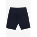 Boys Capri With Pockets And Buttons Navy Blue (8-14 Years)