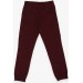 Boys Jeans Claret Red With Elastic Waist Pocket (8-14 Years)