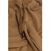 Boy's Trousers Light Brown With Cargo Pockets And Elastic Waist (Ages 3-7)