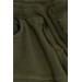 Boy's Trousers With Cargo Pockets And Elastic Waist Dark Green (Ages 3-7)
