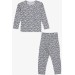 Boys Pajamas Set Game Console Patterned Gray Melange (8-14 Years)