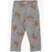 Boy's Pajama Set Star Patterned Sloth Gray Melange (Ages 3-7)