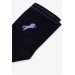 Boys Socks With Horse Embroidery Navy Blue (1-14 Age)