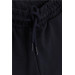 Boy's Shorts Waist Elasticated Coated Pockets Navy (6-14 Years)
