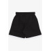 Boy Shorts Black (3-7 Years) With Pocket Accessories