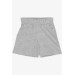 Boys Shorts Solid Color Light Gray Melange (3-7 Years)