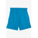 Boys Shorts Solid Color Turquoise (3-7 Years)