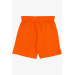 Boys Shorts Solid Color Orange (3-7 Years)