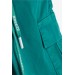 Boys Shorts Cargo Pocket Lace-Up Dark Green (2-6 Years)