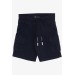 Boy's Shorts With Cargo Pocket, Lace-Up Navy (2-6 Years)