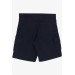 Boy's Shorts With Cargo Pocket, Lace-Up Navy (2-6 Years)