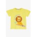 Boys Shorts Set Baby Lioness Printed Yellow (1-4 Years)