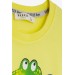 Boys' Yellow Crocodile Print T-Shirt And Shorts Set (2-6 Years)