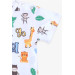 Boys Shorts Suit Safari Printed Ecru (1-2 Years)