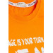 Boys Shorts Set Text Printed Orange (8-14 Years)
