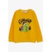 Boys Sweatshirt Camper Dinosaur Printed Yellow (1.5-5 Years)