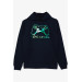 Boy's Sweatshirt Game Console Printed Navy Blue (Ages 9-15)