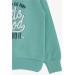 Boys' Sweatshirt With Letter Print Mint Green (2-5 Years)