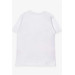 Boy T-Shirt Car Printed White (8-10 Years)