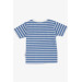 Boys T-Shirt Striped Blue (3-7 Years)