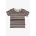 Boys T-Shirt Striped Mink (3-7 Years)