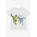 Boy T-Shirt Dinosaur Printed Ecru (5-10 Years)