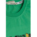 Boy T-Shirt Cool Skateboarder Green (8-14 Years)