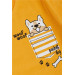 Boy's T-Shirt Puppy Printed Mustard Yellow (Age 1.5-4)