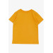 Boy's T-Shirt Puppy Printed Mustard Yellow (Age 1.5-4)