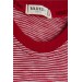 Boys Red Striped Printed T-Shirt (8-14 Years)