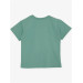 Boy's T-Shirt Mint Green With Text Print (5-10 Years)